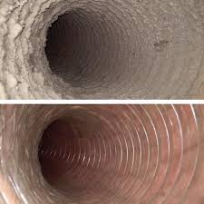 Air duct being cleaned in a northwest suburban home